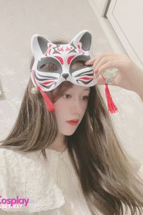 Mặt Nạ Hồ Ly - Mặt Nạ Mèo - Hắc Hồ Đen Đỏ