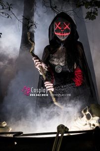 Mặt Nạ Halloween Có Đèn Led - Mặt Nạ Đèn Màu Điện Tử