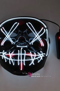 Mặt Nạ Halloween Có Đèn Led - Mặt Nạ Đèn Màu Điện Tử