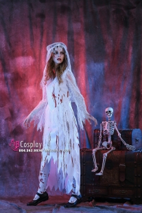 Trang Phục Cô Dâu Ma Lem Máu Halloween