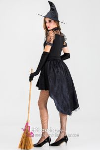 Đầm Phù Thủy Halloween Phong Cách Châu Âu