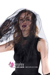 Cô Dâu Ma Váy Ngắn Gọn Gàng Cho Halloween