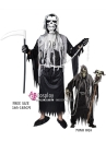 Đồ Thần Chết Grim Reaper Đen Chùm Đầu Xám In Sọ 2020