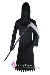 Trang Phục Thần Chết Grim Reaper Đen Tay Xương