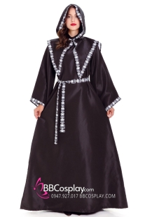 Đồ Nữ Pháp Sư Đen Viền Hộp Sọ