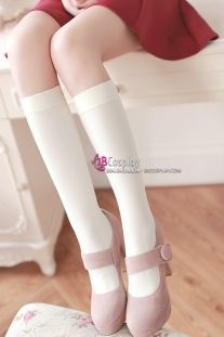 Vớ Thun Trắng Ngắn Loại Tốt - Dưới Gối