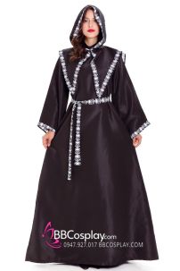Quần Áo Pháp Sư Halloween - Mẫu Viền Hộp Sọ
