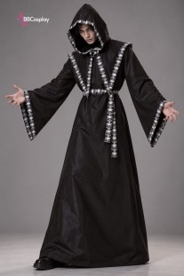 Quần Áo Pháp Sư Halloween - Mẫu Viền Hộp Sọ