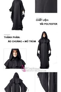 Trang Phục Phù Thủy Cho Nam Tay Rộng