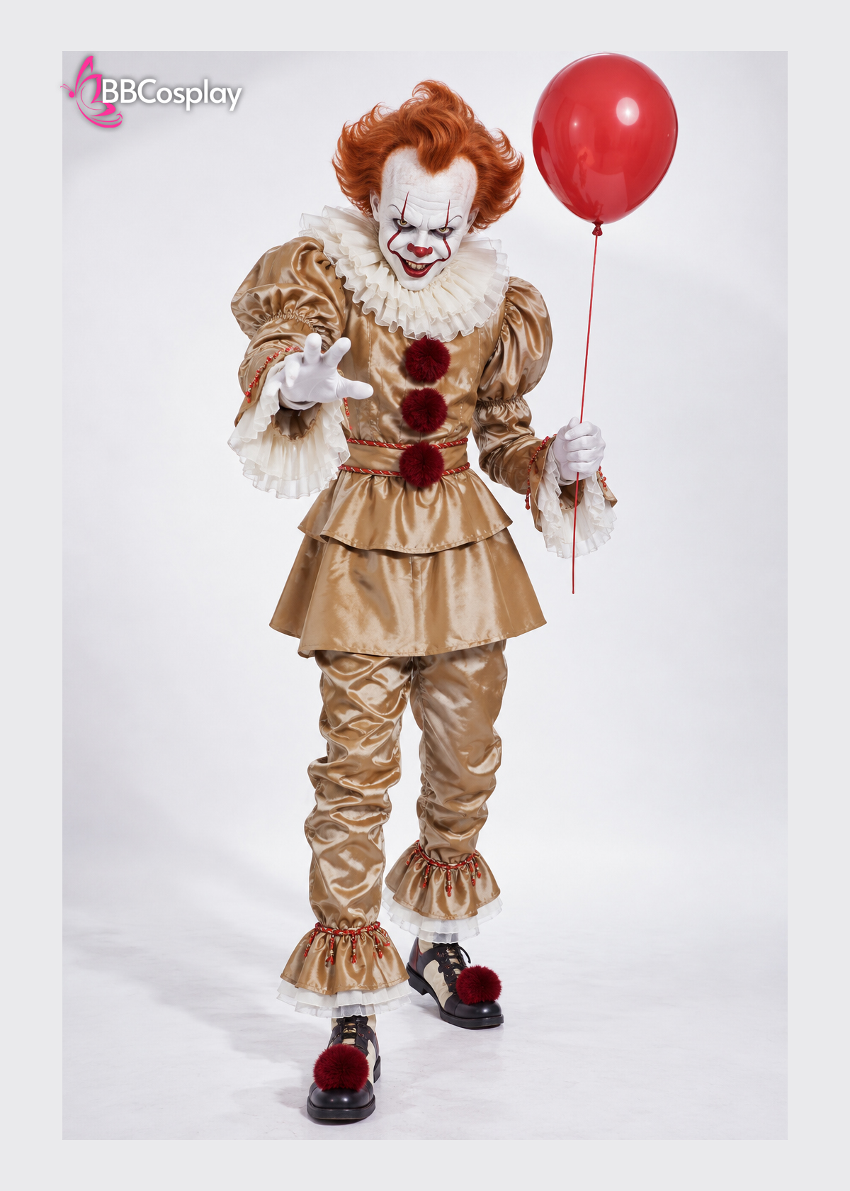 Trang Phục Hoá Trang Gã Hề Ma Quái  Pennywise - Màu Nâu Ghi