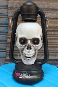 Đèn Đầu Lâu Để Hoá Trang Ma Đốt Đèn