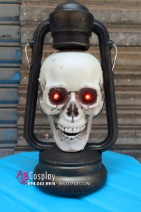 Đèn Đầu Lâu Để Hoá Trang Ma Đốt Đèn