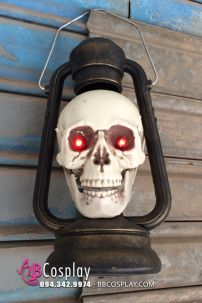 Đèn Đầu Lâu Để Hoá Trang Ma Đốt Đèn