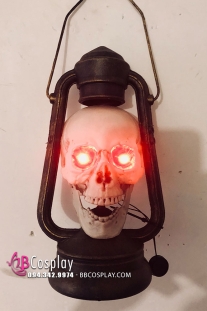 Đèn Đầu Lâu Để Hoá Trang Ma Đốt Đèn