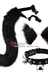 Bộ Đuôi Cáo/Hồ Ly Có Tai Vòng Cổ Gắn Chuông