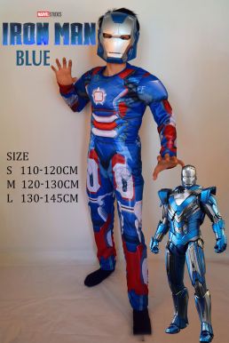 Trang Phục Người Sắt Xanh Iron Men Blue Cho Bé