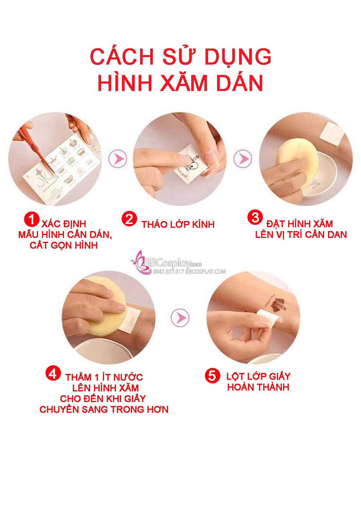 Hình Xăm Chu Sa Cổ Trang - Phụ Kiện Cổ Trang