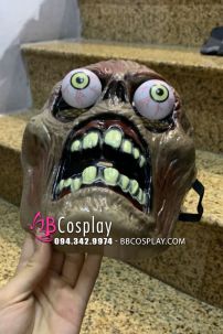 Mặt Nạ Zombie Halloween Kinh Dị Mắt Lồi