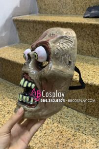 Mặt Nạ Zombie Halloween Kinh Dị Mắt Lồi