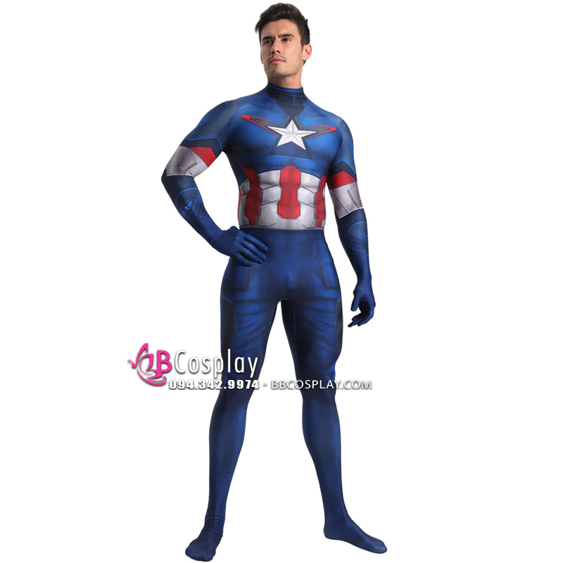 Trang Phục Captain America Độn Thun Bốn Chiều