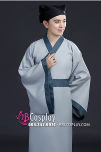 Trang Phục Thư Sinh Cổ Trang Giá Rẻ Xám Nhạt