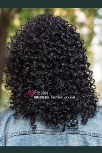 Tóc Giả Đen Xoăn Dài Ngang Vai Tặng Kèm Lưới