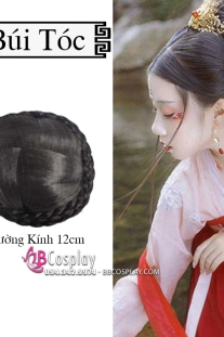 Búi Tóc Dạng Búi Sẵn Có Thắt Bím (Chỉ Còn Màu Nâu)