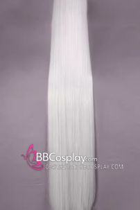 Tóc Trắng 2 Mái Xéo 150CM