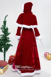 Đầm Tiểu Thư Santa Có Choàng Xịn Xò