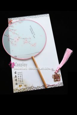 Quạt Mỹ Nhân Tròn - Hoa Anh Đào Và Thơ