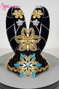 Búi Tóc Giả Hằng Nga Đá Xanh Mẫu Cánh Tiên