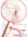 Quạt Tròn Cổ Trang Quạt Mỹ Nhân Hoa