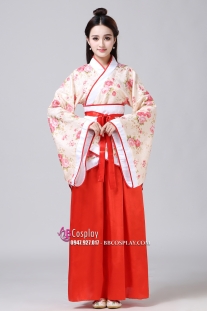 Trang Phục Nhà Tần- Áo Hoa Váy Đỏ