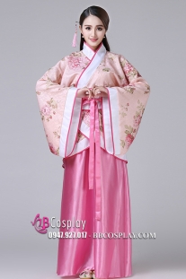 Trang Phục Hằng Nga Gấm Hoa Váy Hồng Giá Rẻ