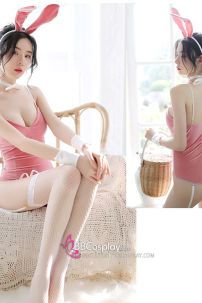 Thỏ Bunny Hồng Sexy Vải Nhung