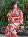Yukata Tết - Đỏ Phối Trắng
