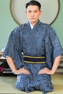 Yukata Nam Nhật Bản Trà Đạo