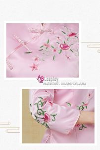 Váy Sườn Xám Cách Tân Mẫu Mới Hồng Phấn