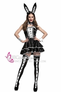 Đầm Bunny Đen Sexy