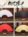 Quạt Giấy Trắng Trơn Cán Gỗ