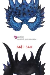Cánh Rồng Xanh Vải Nỉ In 3D Kèm Mặt Nạ