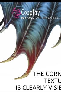 Cánh Rồng Xanh Vải Nỉ In 3D Kèm Mặt Nạ