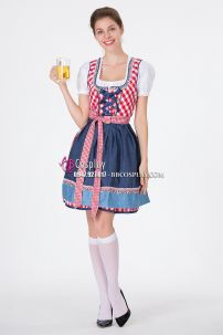 Trang Phục Bia Nước Đức Đỏ Phối Xanh