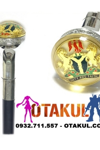 Quyền Trượng Quý Tộc Vàng Đầu Tròn Họa Tiết