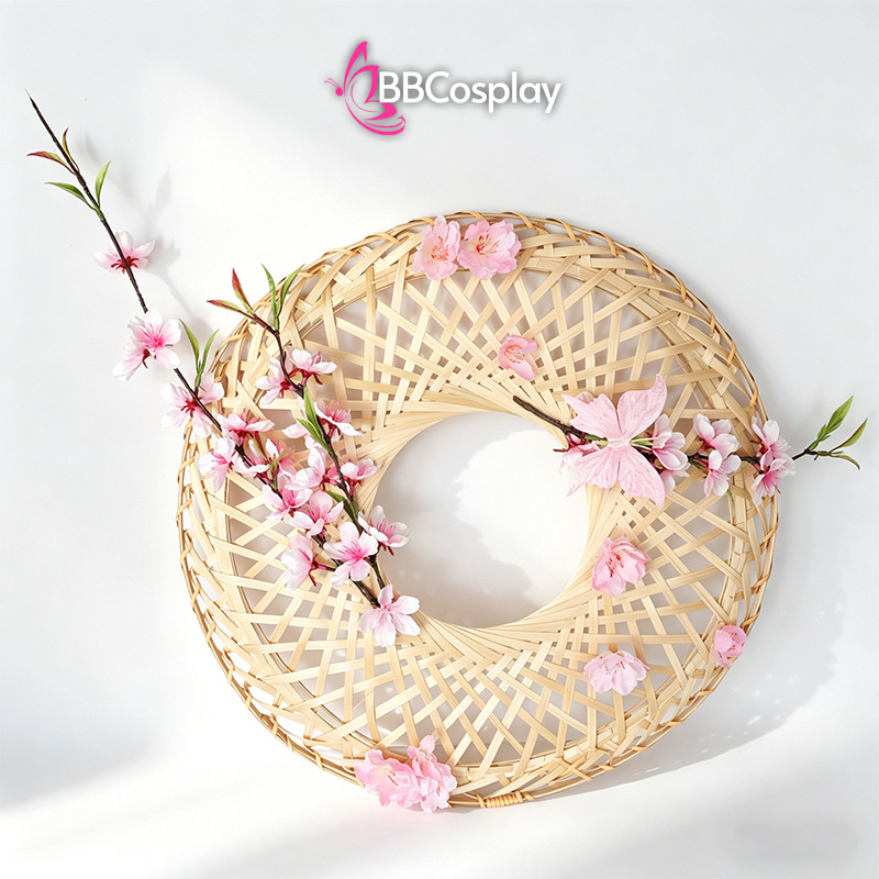 Nón Tre Kiếm Khách Cổ Trang - Màu Tự Nhiên