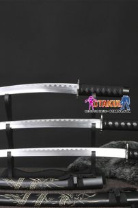 Bộ 3 Kiếm Nhật Samurai Đen Khắc Vân Rồng