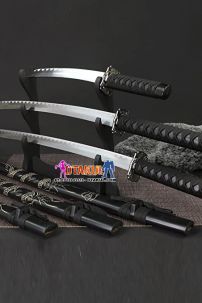 Bộ 3 Kiếm Nhật Samurai Đen Khắc Vân Rồng