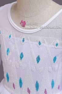 Đầm Nữ Hoàng Elsa Trẻ Em Tone Xanh