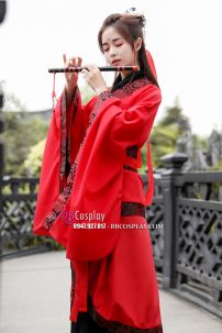 Đồ Hằng Nga Đỏ Đen Viền Gấm