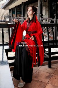 Đồ Hằng Nga Đỏ Đen Viền Gấm